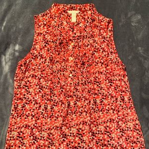 Banana Republic Sleeveless Sheer Blouse